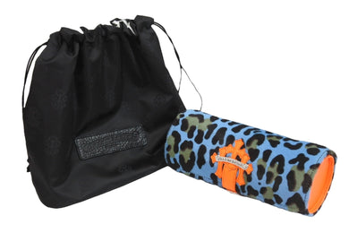 新品未使用 CHROME HEARTS クロムハーツ 時計ケース ハラコ レザー ブルー オレンジ セメタリーパッチ 中古 54501