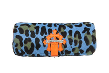 Load image into Gallery viewer, 新品未使用 CHROME HEARTS クロムハーツ 時計ケース ハラコ レザー ブルー オレンジ セメタリーパッチ 中古 54501