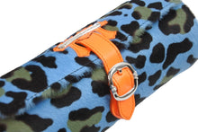 Load image into Gallery viewer, 新品未使用 CHROME HEARTS クロムハーツ 時計ケース ハラコ レザー ブルー オレンジ セメタリーパッチ 中古 54501