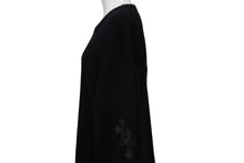 Load image into Gallery viewer, 新品未使用 CHROME HEARTS クロムハーツ サーマル Y NOT ロングTシャツ 新タグ レザーパッチ ブラック サイズXL 中古 54513