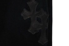 Load image into Gallery viewer, 新品未使用 CHROME HEARTS クロムハーツ サーマル Y NOT ロングTシャツ 新タグ レザーパッチ ブラック サイズXL 中古 54513