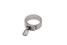 Load image into Gallery viewer, HERMES エルメス ヴィンテージ ケリーリング カデナモチーフ シルバー925 10.3g サイズ52 12号相当 良品 中古 54523