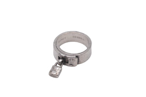HERMES エルメス ヴィンテージ ケリーリング カデナモチーフ シルバー925 10.3g サイズ52 12号相当 良品 中古 54523