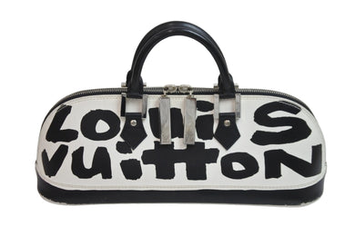 LOUIS VUITTON ルイヴィトン ハンドバッグ モノグラム グラフィティ アルマPM ホリゾンタル モノトーン M92175 良品 中古 54531