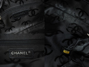 CHANEL シャネル ワンショルダーバッグ カンボンライン ココマーク 9番台 ラムスキン ピンク ブラック 美品 中古 54537