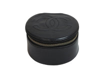Load image into Gallery viewer, CHANEL シャネル ポーチ ミニバニティポーチ ココマーク ラムスキン ブラック ゴールド金具 美品 中古 54542