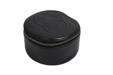 Load image into Gallery viewer, CHANEL シャネル ポーチ ミニバニティポーチ ココマーク ラムスキン ブラック ゴールド金具 美品 中古 54542