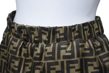 画像をギャラリービューアに読み込む, 極美品 FENDI フェンディ ショートパンツ ツーピースパジャマ ズッカ柄 2021年 FE5085 A8G3 サイズ38 シルクブラウン 中古 54559 
