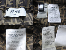 画像をギャラリービューアに読み込む, 極美品 FENDI フェンディ ショートパンツ ツーピースパジャマ ズッカ柄 2021年 FE5085 A8G3 サイズ38 シルクブラウン 中古 54559 
