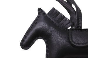 HERMES エルメス キーホルダー キーチャーム ロデオPM チャーム ソーブラック アニョーミロ 美品 中古 54566