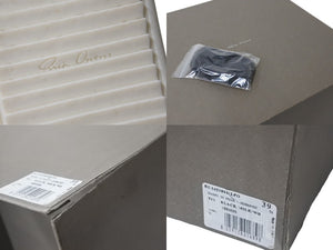 Rick Owens リックオウエンス ジオバスケット ハイカット スニーカー E16 3445 ブラック ホワイト 靴 サイズ39 美品 中古 54579