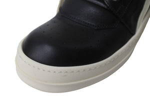 Rick Owens リックオウエンス ジオバスケット ハイカット スニーカー E16 3445 ブラック ホワイト 靴 サイズ39 美品 中古 54579