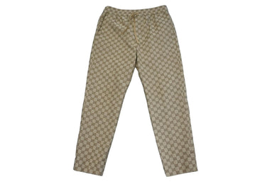 極美品 GUCCI グッチ パンツ GGキャンバス ジョギングパンツ ベージュ サイズ46 569769 ZKU09 中古 54585 