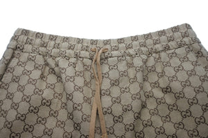 極美品 GUCCI グッチ パンツ GGキャンバス ジョギングパンツ ベージュ サイズ46 569769 ZKU09 中古 54585 
