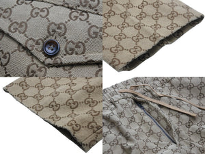 極美品 GUCCI グッチ パンツ GGキャンバス ジョギングパンツ ベージュ サイズ46 569769 ZKU09 中古 54585 