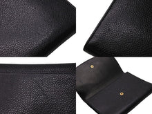 Load image into Gallery viewer, CHANEL シャネル 三つ折り財布 ココマーク 5番台 ブラック キャビアスキン ゴールド金具 美品 中古 54589