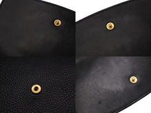 Load image into Gallery viewer, CHANEL シャネル 三つ折り財布 ココマーク 5番台 ブラック キャビアスキン ゴールド金具 美品 中古 54589