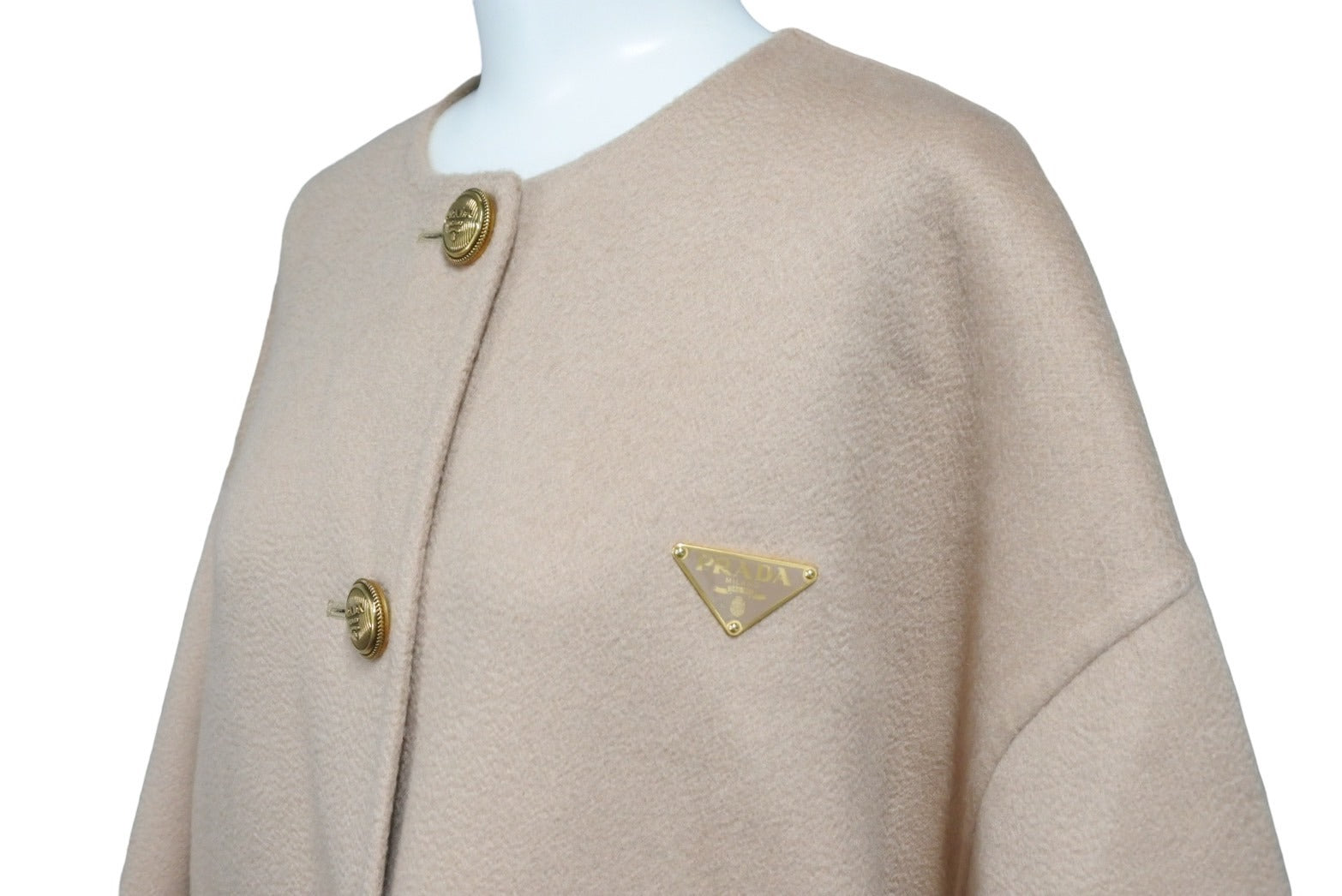 極美品 PRADA プラダ ジャケット ダブルウール キャバン 極美品 PRADA プラダ ジャケット ダブルウール キャバン