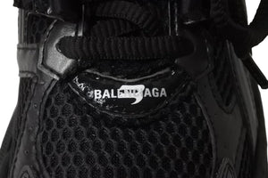 極美品 BALENCIAGA バレンシアガ スニーカー RUNNER ランナー ユーズド加工 656065 W3RA1 1000 ブラック サイズ39 中古 54605