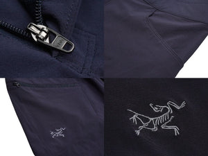 ARC'TERYX アークテリクス ショートパンツ 膝丈 サイズ30 ナイロン ネイビー シルバー金具 メンズ 美品 中古 54611 