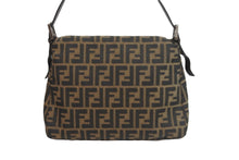 Load image into Gallery viewer, FENDI フェンディ ハンドバッグ マンマバケット ズッカ柄 ブラウン 26325 キャンバス レザー シルバー金具 中古 54619