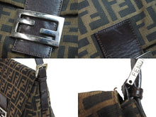 Load image into Gallery viewer, FENDI フェンディ ハンドバッグ マンマバケット ズッカ柄 ブラウン 26325 キャンバス レザー シルバー金具 中古 54619