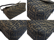 Load image into Gallery viewer, FENDI フェンディ ハンドバッグ マンマバケット ズッカ柄 ブラウン 26325 キャンバス レザー シルバー金具 中古 54619