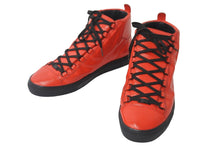 Load image into Gallery viewer, BALENCIAGA バレンシアガ スニーカー arena アリーナ レザーハイカットスニーカー レッド サイズ 45 341763 美品 中古 54623