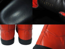 Load image into Gallery viewer, BALENCIAGA バレンシアガ スニーカー arena アリーナ レザーハイカットスニーカー レッド サイズ 45 341763 美品 中古 54623