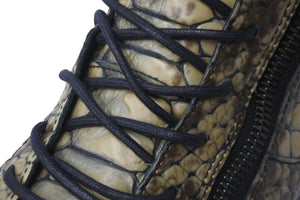 GIUSEPPE ZANOTTI ジュゼッペザノッティ スニーカー ハイカット パイソン柄 レザー サイズ46 シルバー金具 美品 中古 54625