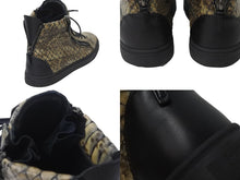 Load image into Gallery viewer, GIUSEPPE ZANOTTI ジュゼッペザノッティ スニーカー ハイカット パイソン柄 レザー サイズ46 シルバー金具 美品 中古 54625