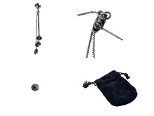 Load image into Gallery viewer, CHROME HEARTS クロムハーツ ピアス JOJO PST PLS BS STAR ジョジョ クロス BSフレア スター シルバー925 美品 中古 54666