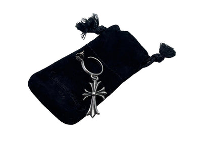 CHROM EHEARTS クロムハーツクロムハーツ ピアス フープ ピアス オールド タイニーCHクロス クロス シルバー 925 美品 54667