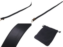 Load image into Gallery viewer, 極美品 CHROME HEARTS クロムハーツ ブロンズ 3PC ローラー ベルト ブラック ゴールド サイズ34 レザー 中古 54671