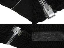 Load image into Gallery viewer, ChromeHearts クロムハーツ ベビーゲージ ニット ベスト ダガージップ ニット シルバー925 ブラック サイズS 美品 中古 54673