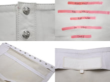 Load image into Gallery viewer, CHROME HEARTS クロムハーツ 世界唯一 マッティボーイ 手描き ペイント スカート CHプラス ホワイト 羊皮 M 美品 中古 54682