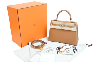 新品未使用 HERMES エルメス ケリー25 B刻印 ゴールド エプソン 外縫い 2023年 G金具 中古 54683