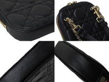 Load image into Gallery viewer, 極美品 Dior ディオール LADY DIOR フォン チェーン ショルダーバッグ ハンドバッグ ブラック S0872ONMJ_M900 現行 中古 54695