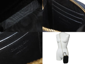 極美品 Dior ディオール LADY DIOR フォン チェーン ショルダーバッグ ハンドバッグ ブラック S0872ONMJ_M900 現行 中古 54695