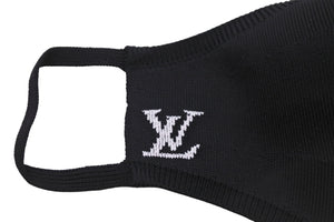 新品 LOUIS VUITTON ルイヴィトン マスク マイユ LV イニシャルマスク マスクカバーセット ブラック ナイロン M76748 中古 54701