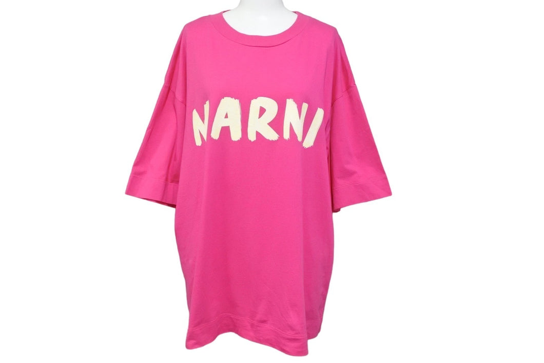 MARNI マルニ 半袖Ｔシャツ ロゴ 手書き風 オーバーサイズ THJET49EPC