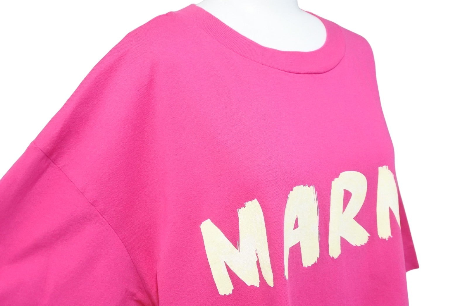 MARNI マルニ 半袖Ｔシャツ ロゴ 手書き風 オーバーサイズ THJET49EPC