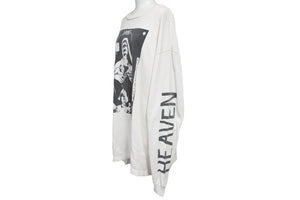 SAINT MICHAEL セントマイケル 長袖Ｔシャツ WIHフロントマリアバックハートロングT コットン ホワイト XL 美品 中古 54706 