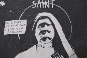 SAINT MICHAEL セントマイケル 長袖Ｔシャツ WIHフロントマリアバックハートロングT コットン ホワイト XL 美品 中古 54706 