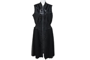 ANEW GOLF アニューゴルフ ゴルフウェアー ワンピース レース ポリエステル ブラック AGCMWJK06 美品 中古 54709 
