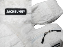 Load image into Gallery viewer, Jack Bunny ジャックバニー ゴルフ ゴルフブランド ハンドバッグ ポーチ ファー ホワイト 美品 中古 54711