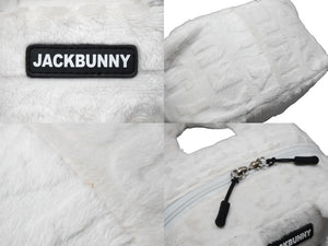 Jack Bunny ジャックバニー ゴルフ ゴルフブランド ハンドバッグ ポーチ ファー ホワイト 美品 中古 54711