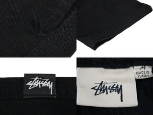 STUSSY ステューシー イージーパンツ ワイドパンツ ボトムス Brushed Beach 116553 コットン ブラック M メンズ 美品 中古 54741