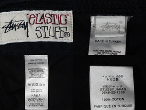STUSSY ステューシー イージーパンツ ワイドパンツ ボトムス Brushed Beach 116553 コットン ブラック M メンズ 美品 中古 54741