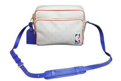 LOUIS VUITTON ルイ・ヴィトン LVxNBA ショルダーバッグ ナイル メッセンジャーPM ホワイト M45583 ゴールド金具 美品 中古 54742